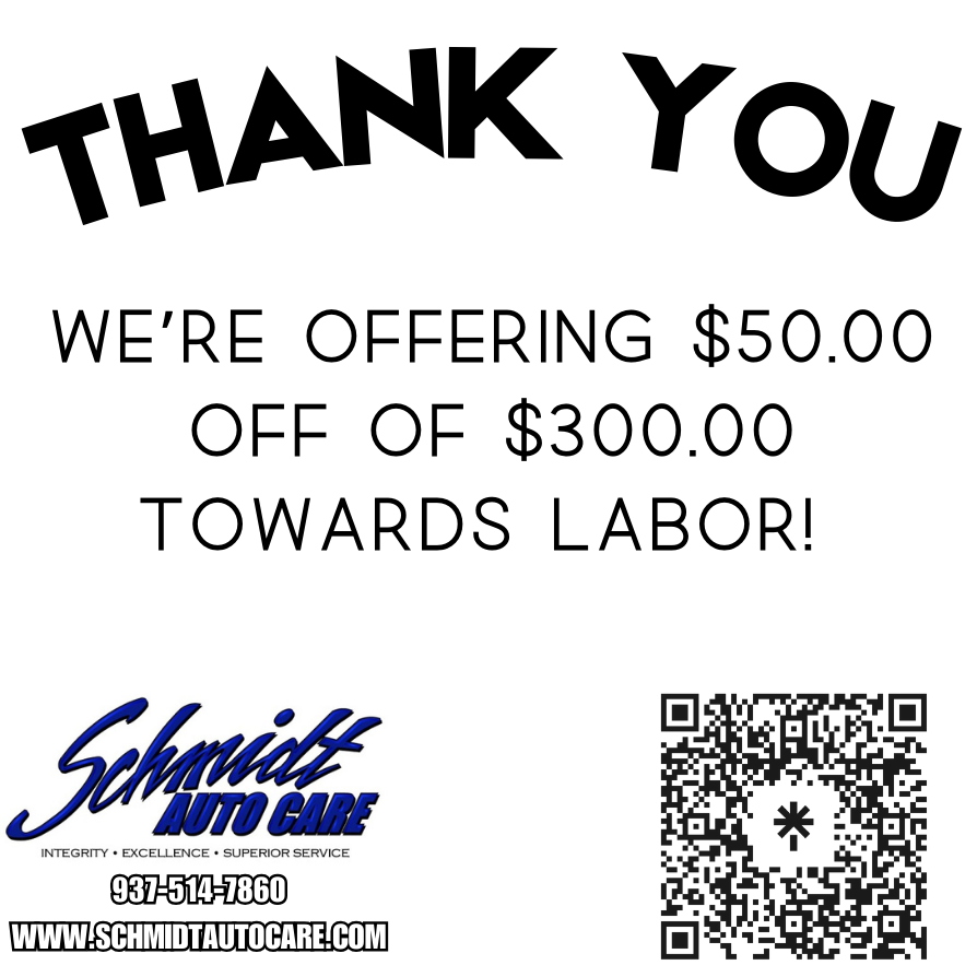 $50 OFF $300 Towards Labor